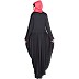 Pleated travel maxi dress- Black color